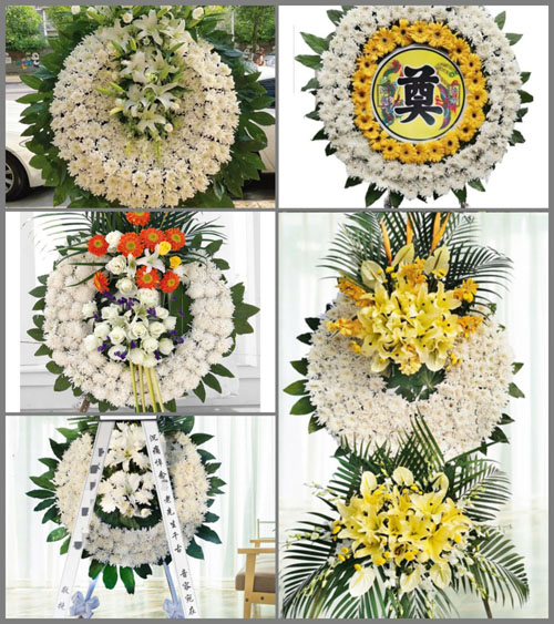 山东青岛平度市古岘镇一里村花圈速递